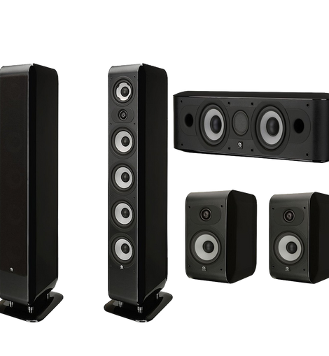 Boston Acoustics M340 5.0 Home Theater Speaker System M340 M25b & Mcenter