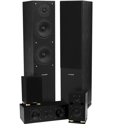 Fluance Sxhtb Bk High Definition Surround Sound Home Theater 5.0